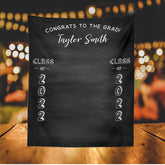 Lofaris Personalized Black College Graduation Backdrop Banner